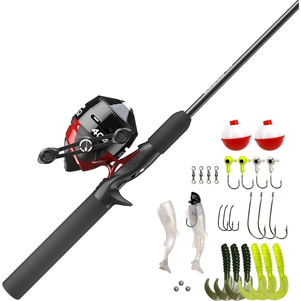 Spincast Reel - Conjunto de Vara de Pesca de