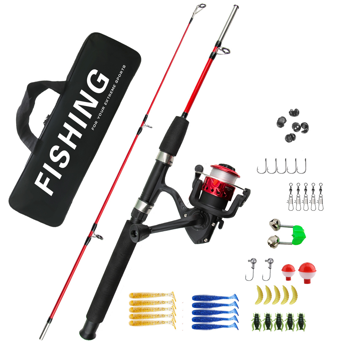 Ice Fishing Reel - Conjunto de Vara de Pesca no