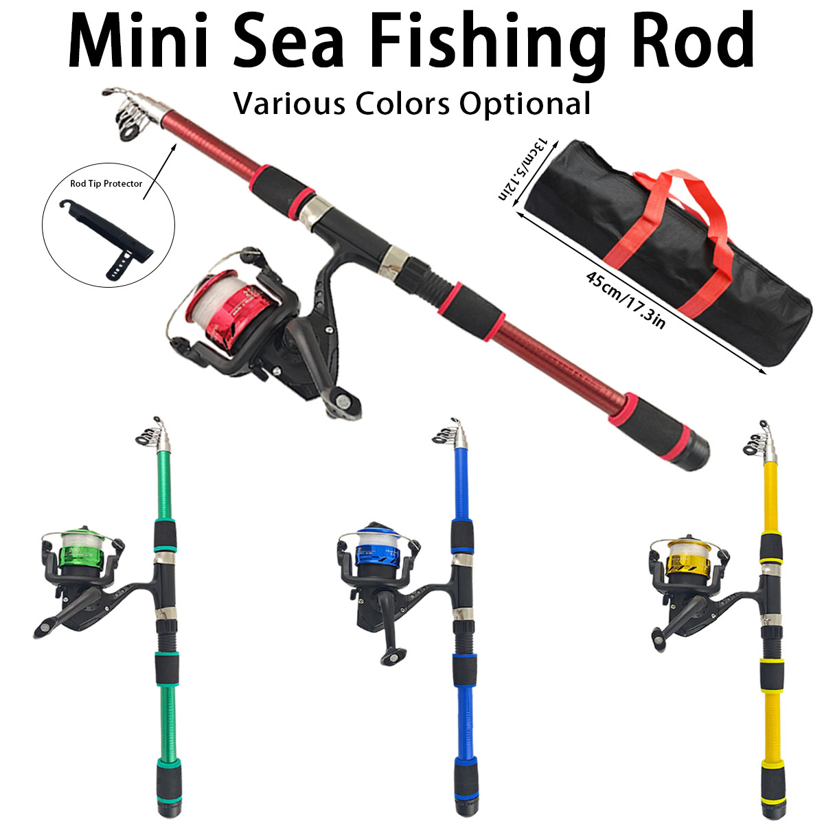 Reel Bag - Conjunto de Vara de Pesca Telescópica