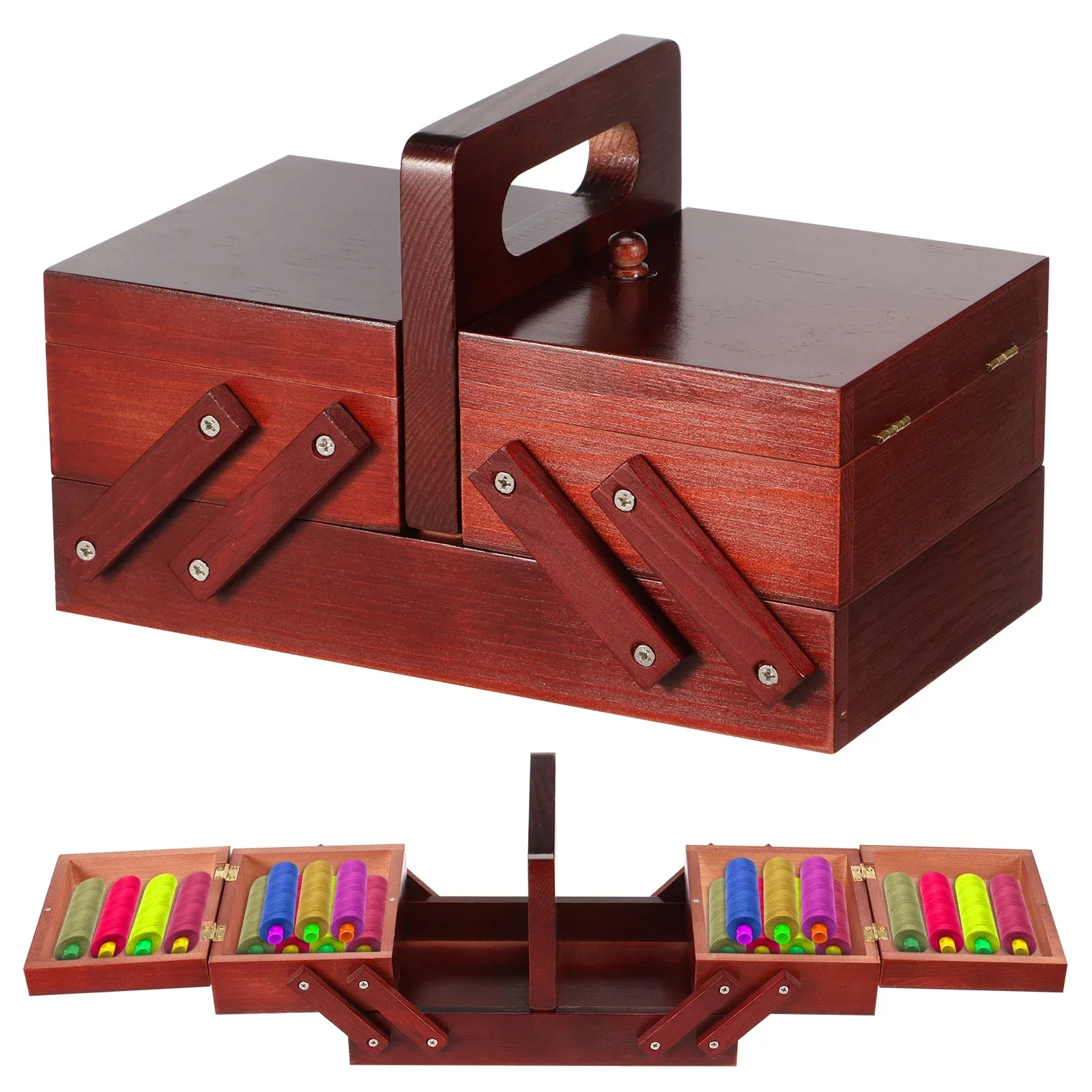 Reel Handle - Caixa de Linhas de Costura Expansível