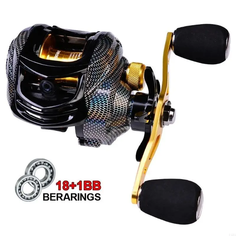Baitcasting Reel - Carretilha de Pesca 652F com 18+1