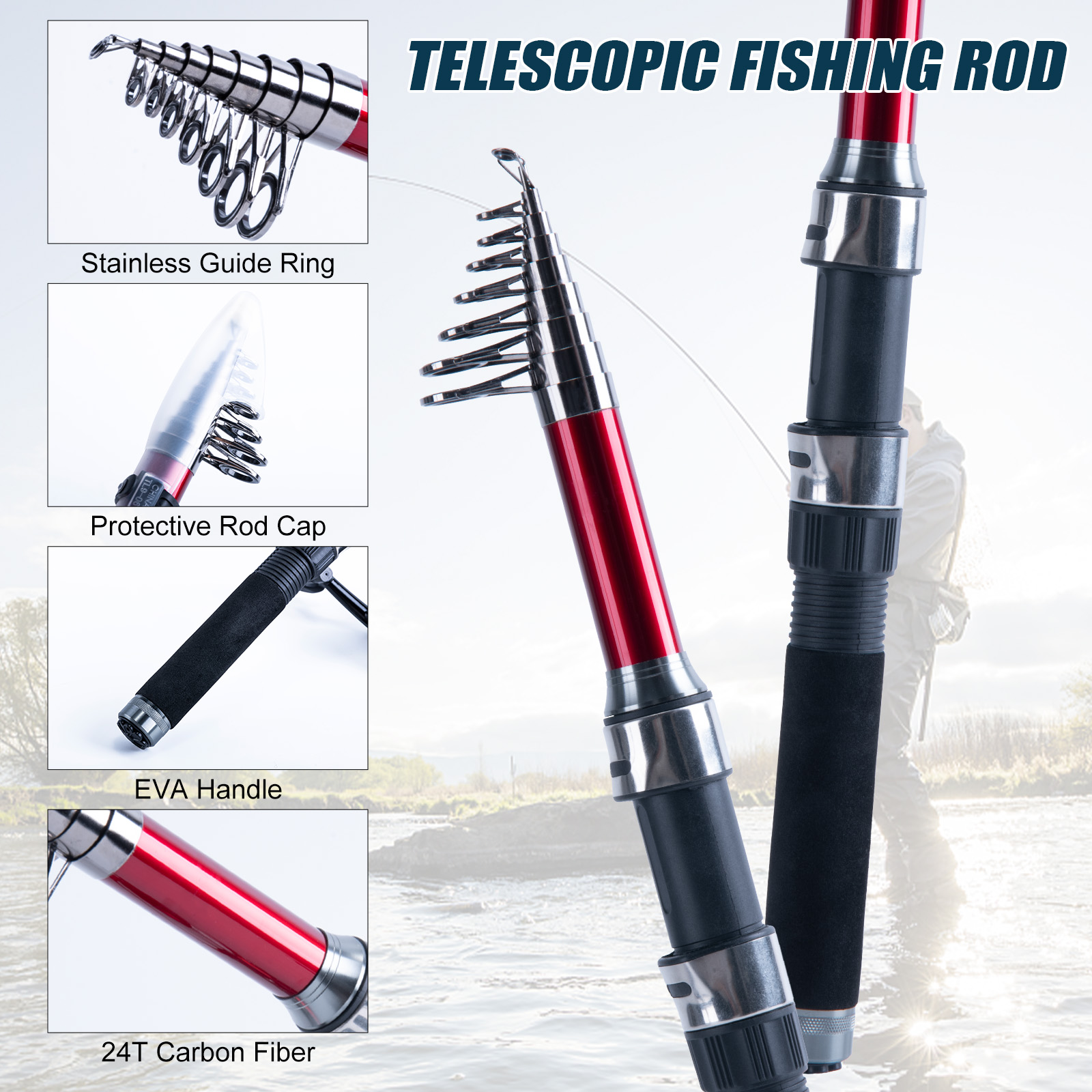 Conjunto de Vara de Pesca Tele - Reel Bag avaliação e preço