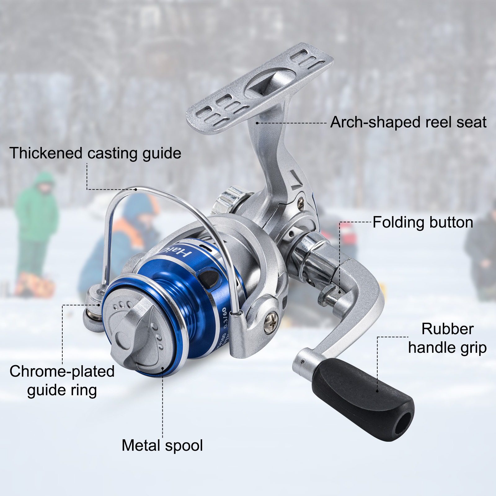 Carretilhas de Pesca no Gelo G - Ice Fishing Reel avaliação e preço