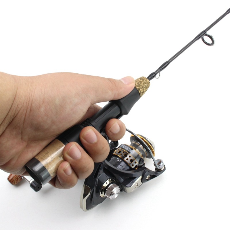 60cm 2 dicas haste carretel co - Ice Fishing Reel avaliação e preço