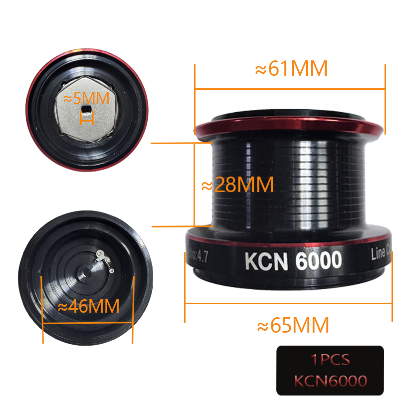 Kcn6000 kcn8000 kcn10000 carre - Reel Spare Spool avaliação e preço