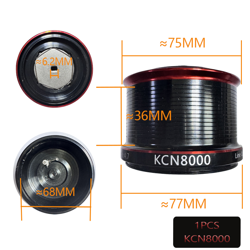 Kcn6000 kcn8000 kcn10000 carre - Reel Spare Spool avaliação e preço