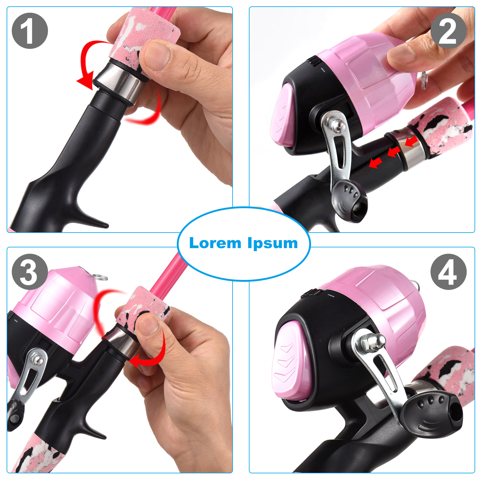 Crianças Vara De Pesca e Carre - Spincast Reel avaliação e preço