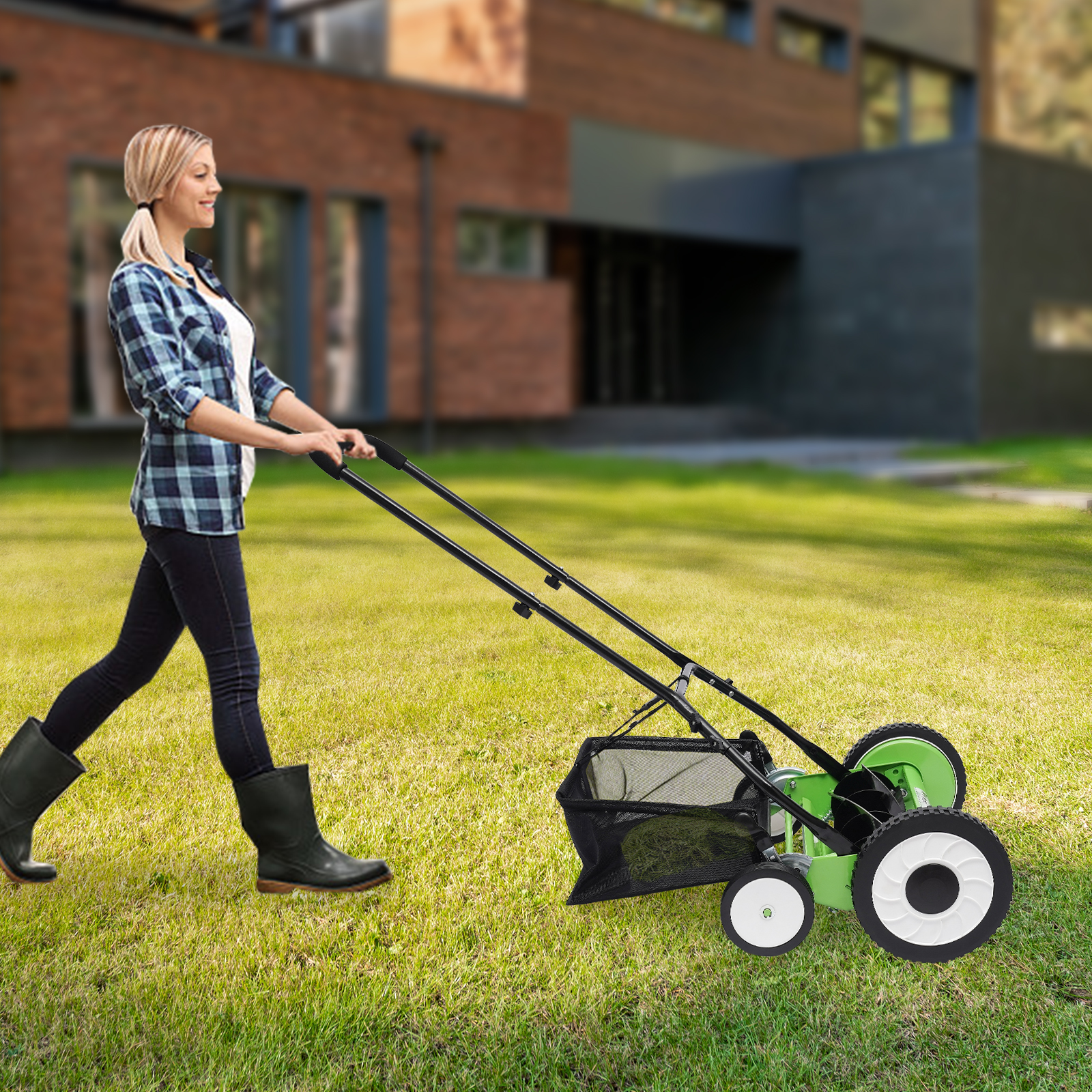 Cortador de Grama Manual Sem F - Reel Handle avaliação e preço