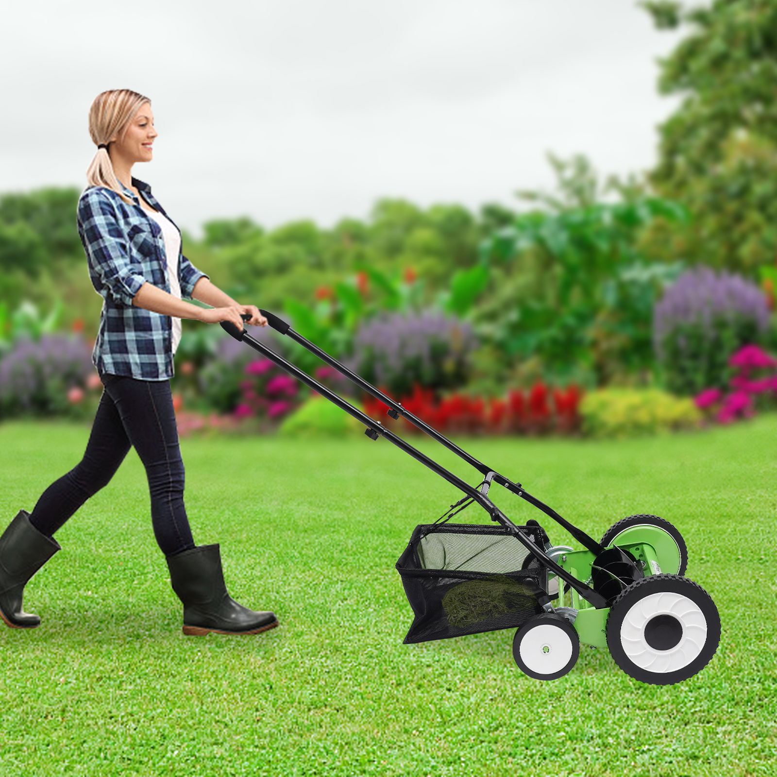 Cortador de Grama Manual Sem F - Reel Handle avaliação e preço
