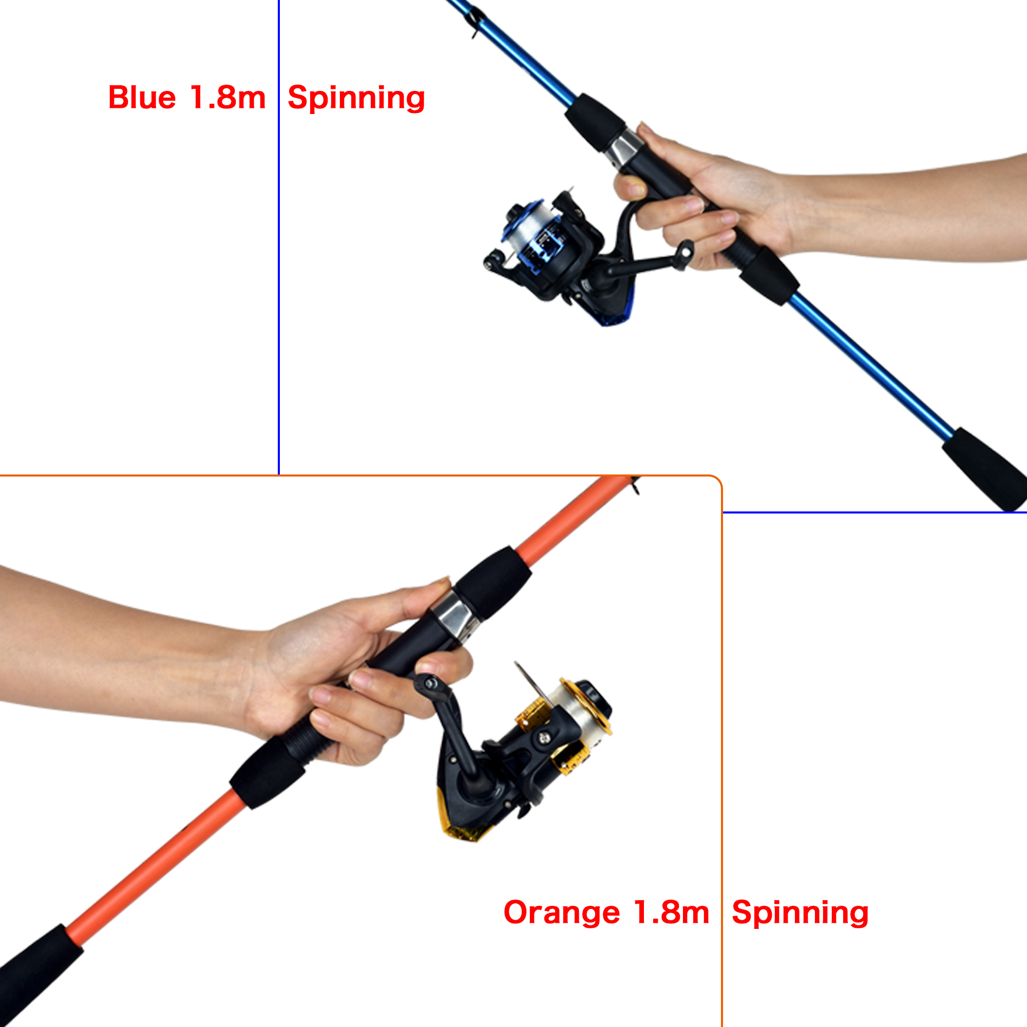 BIUTIFU-Spinning Pesca Rod Set - Spincast Reel avaliação e preço